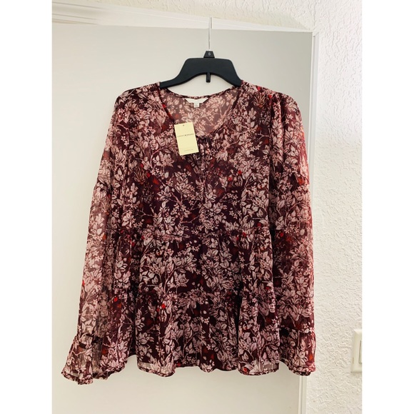 Lucky Brand Tops - Lucky Brand NWT long sleeve blouse with cami